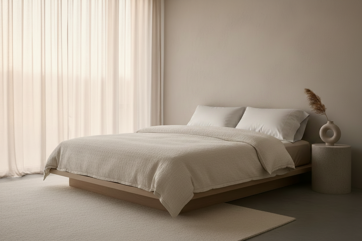 Lifestyle – Light Beige Morning Bedroom