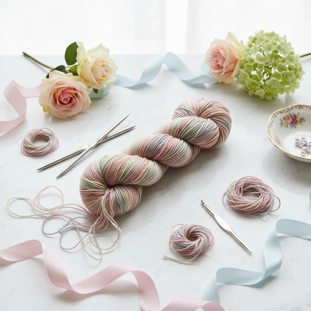 Knitsilk 3 Ply 100% Mulberry Silk Lace Weight Yarn –Sunflower(50g / 260 Yards)