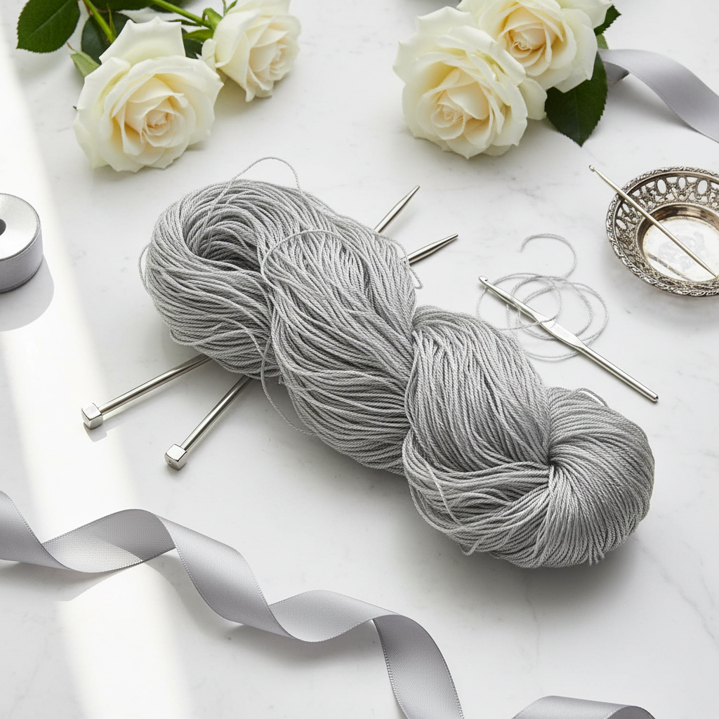 Knitsilk 3 Ply 100% Mulberry Silk Lace Weight Yarn – Shimmer (50g / 260 Yards)