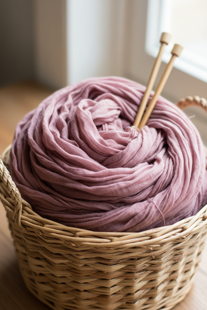 Knitsilk Super Bulky Hand?Dyed Soft Sari Silk & Chiffon Ribbon Yarn, Brown