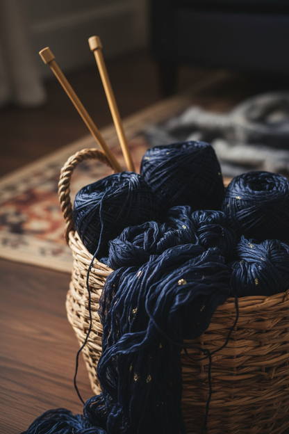 Knitsilk Super Bulky Hand?Dyed Soft Sari Silk & Chiffon Ribbon Yarn, Black