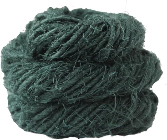 Knitsilk Artisan Linen yarn - Chunky Handspun & Hand-Dyed Yarn | 50 Yards / 100 Grams | Natural & Premium Quality (Pack of 2)
