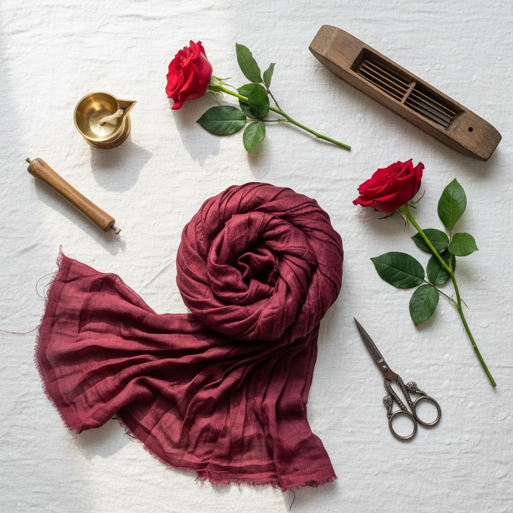 Knitsilk Recycled Sari Silk Ribbon Yarn — Super Bulky Brown (50g / 30 yd)