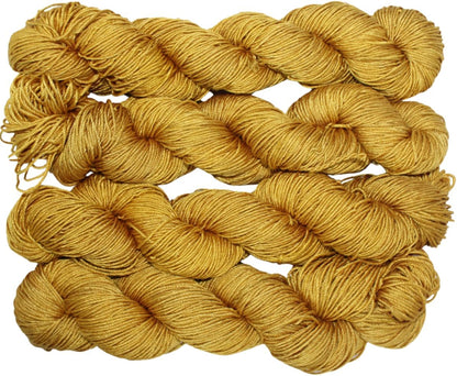 Knitsilk 3 Ply 100% Mulberry Silk Lace Weight Yarn – Mustard (50g / 260 Yards)