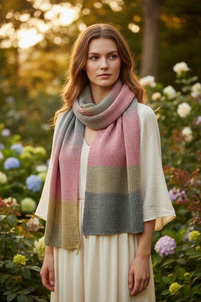 Knitsilk 3 Ply 100% Mulberry Silk Lace Weight Yarn –Tiger Lily(50g / 260 Yards)