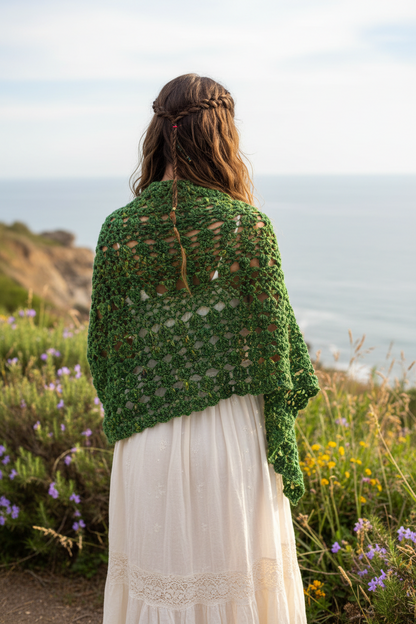 Knitsilk Recycled Sari Silk Yarn – Ocean of Green Colour | 85 Yards | 100g | Eco-Friendly Handspun Fiber for Knitting, Crochet & Weaving