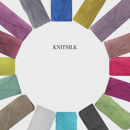 Knitsilk Soft Cotton Knitting Yarn – 100% Cotton | 2 X 100g (Approx. 200+ Yards)