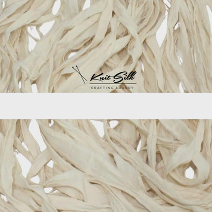 Khadi Cotton Ribbon Yarn – 100% Natural Matte Ribbon • 22 Yards (70 g) – For Knitting, Crocheting & Crafts