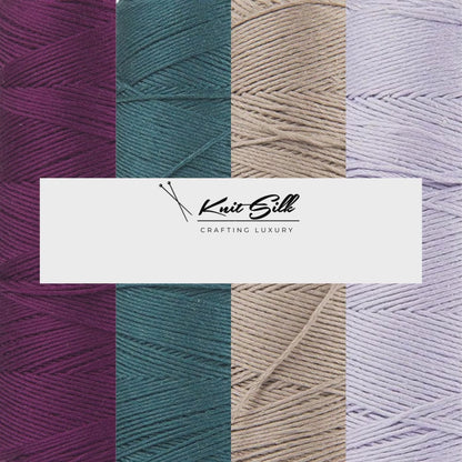 Knitsilk Pure Silk Viscose Blend Yarn in Cones - 8ply Black (160 Yards)