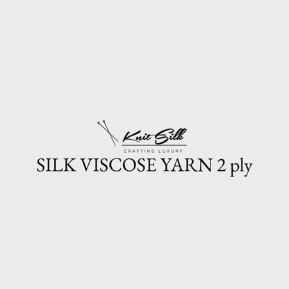 Knitsilk Pure Silk Viscose Blend Yarn in Cones (2ply - 1400 yards -Olive)