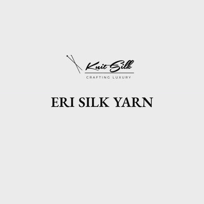 Premium 100% Eri Silk Yarn – Natural Color | 30/3 NM Laceweight | Soft Ahimsa Peace Silk for Weaving | Eco-Friendly |50 g x 1 Count