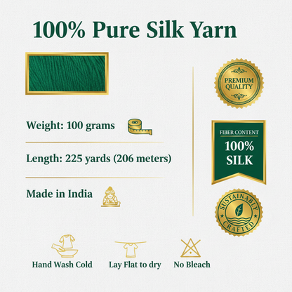 Knitsilk Top Yarn – Mulberry Silk Roving Yarn in Shades of Gre