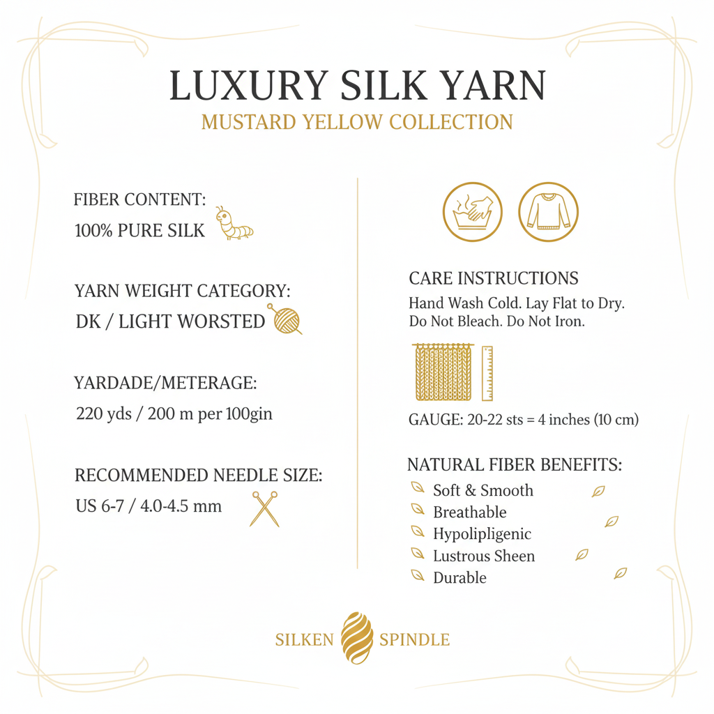 Knitsilk Super Bulky Hand?Dyed Soft Sari Silk & Chiffon Ribbon Yarn, Yellow