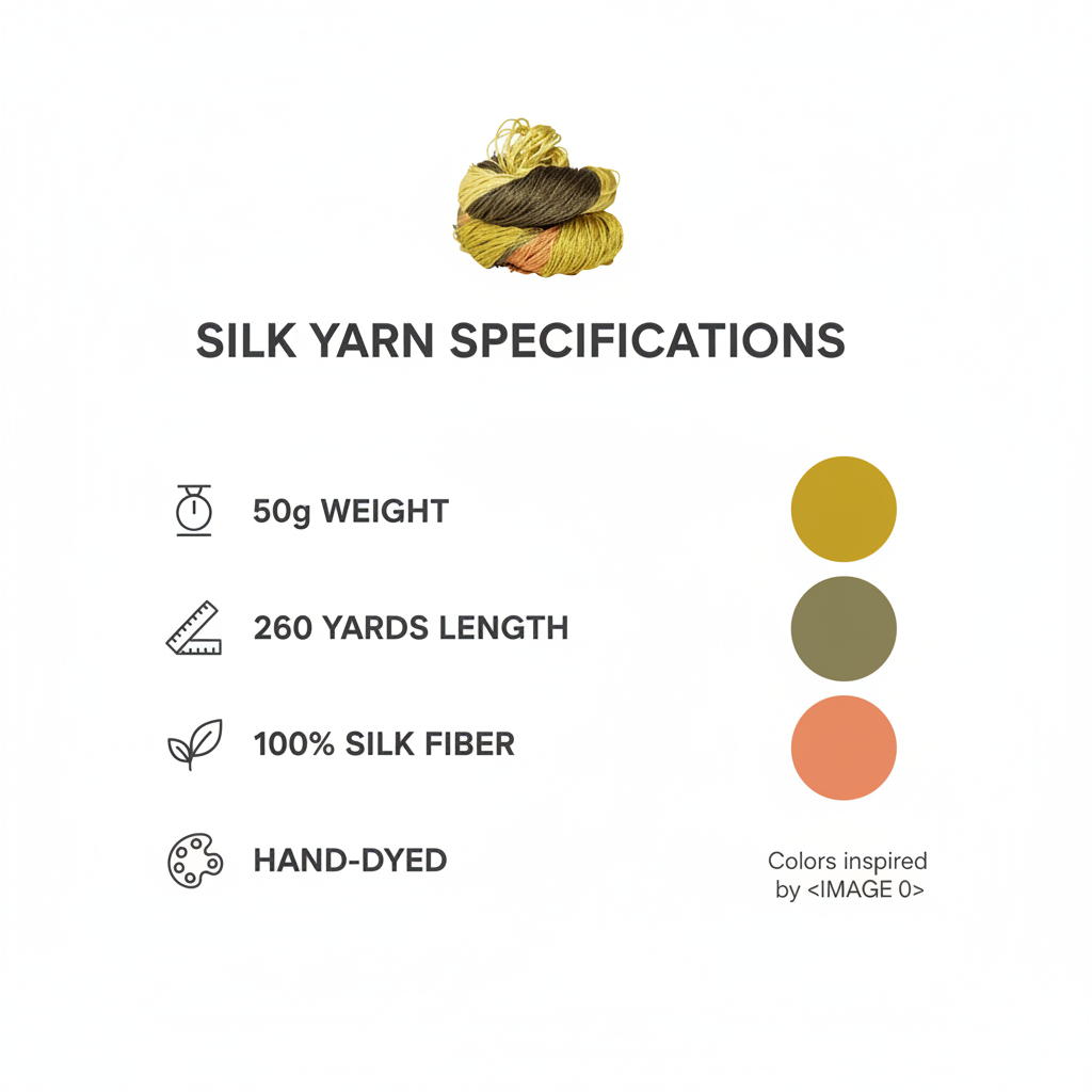 Knitsilk 3 Ply 100% Mulberry Silk Lace Weight Yarn –Black and Morning glory(50g / 260 Yards)