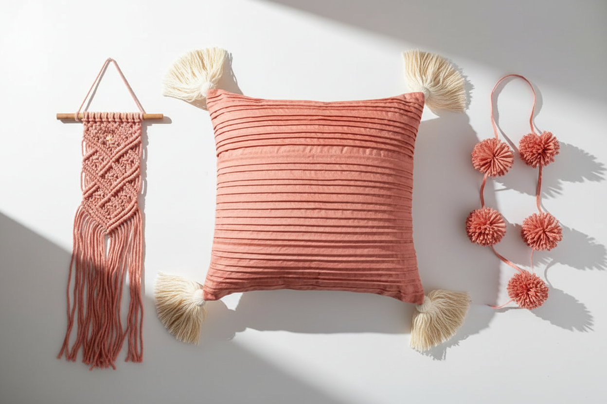 Knitsilk Recycled Sari Silk Ribbon Yarn — Super Bulky Peach (50g / 30 yd)