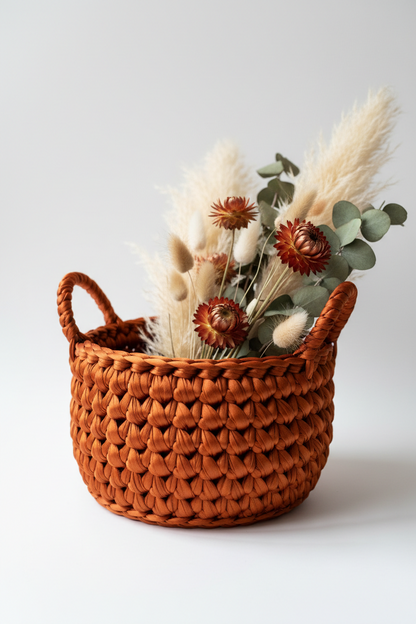 Knitsilk Recycled Sari Silk Ribbon Yarn — Super Bulky Rust (50g / 30 yd)