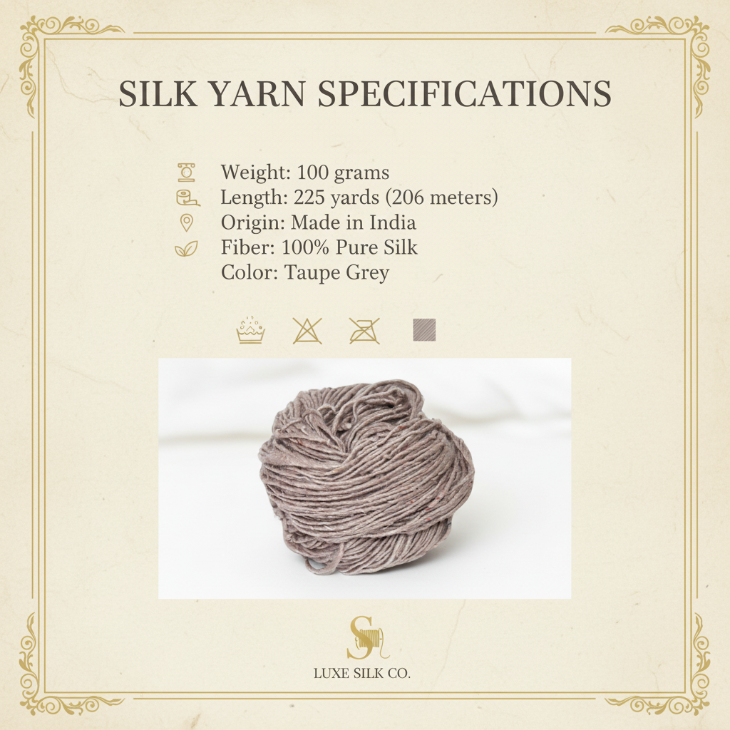 Knitsilk Top Yarn – Mulberry Silk Roving Yarn in Shades of Light gr