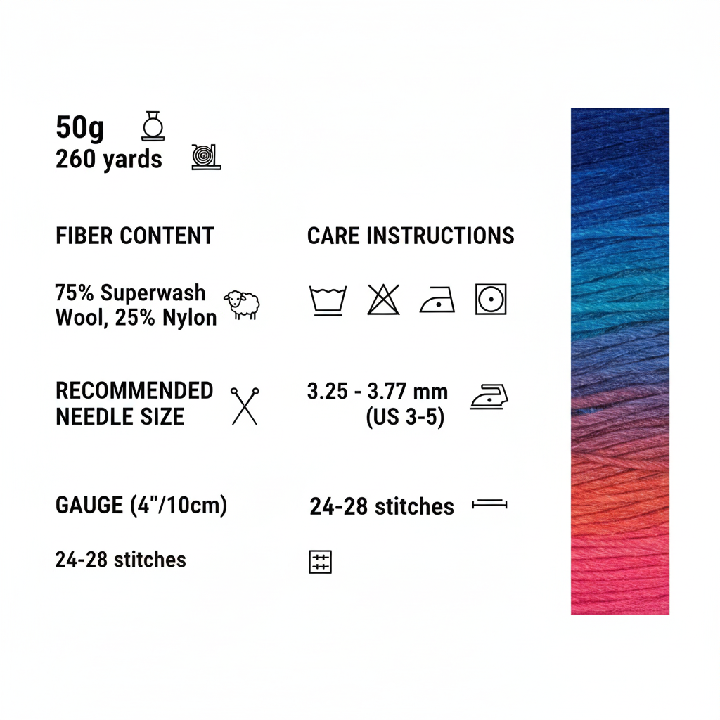 Knitsilk 3 Ply 100% Mulberry Silk Lace Weight Yarn –Rainbow(50g / 260 Yards)