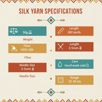 Knitsilk 3 Ply 100% Mulberry Silk Lace Weight Yarn –Iris(50g / 260 Yards)