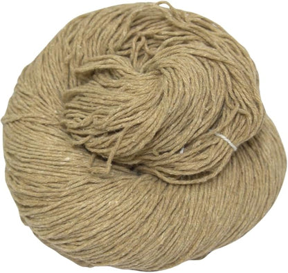 Knitsilk Tussah Carded Spun Silk Yarn 6 ply (6/30 Nm,100 Gm), Carded Yarn, 900+Yards, Matt Finish