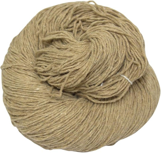 Knitsilk Tussah Carded Spun Silk Yarn 6 ply (6/30 Nm,100 Gm), Carded Yarn, 900+Yards, Matt Finish