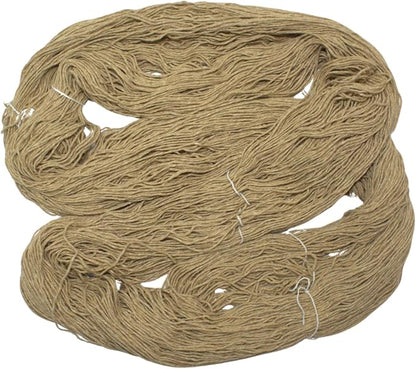 Knitsilk Tussah Carded Spun Silk Yarn 6 ply (6/30 Nm,100 Gm), Carded Yarn, 900+Yards, Matt Finish