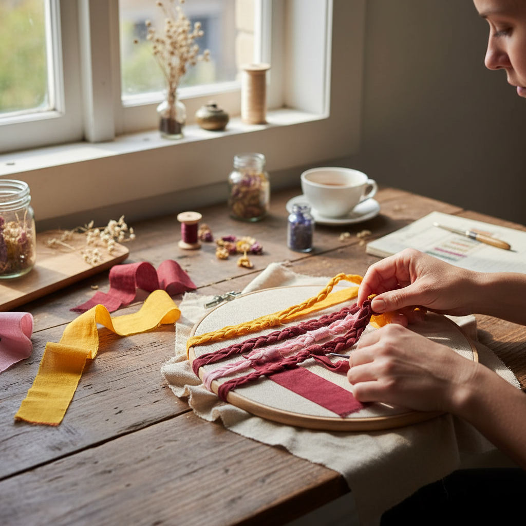 Knitsilk Luxurious Dupioni Satin Ribbon (1.5 "x 7yds x 3count), Red and Yellow  Ribbon Set for Gift Wrapping, Decorating Bouquet Wrap and Crafts