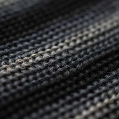 Knitsilk 3 Ply 100% Mulberry Silk Lace Weight Yarn –Black and Grey(50g / 260 Yards)