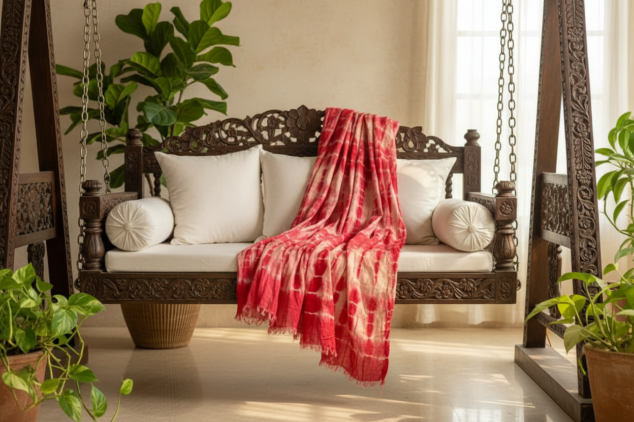 Knitsilk Recycled Shibori Sari Silk Ribbon Yarn-Plum | Best for Crochet, Knitting, and Embroidery |50 GMS-30 Yards