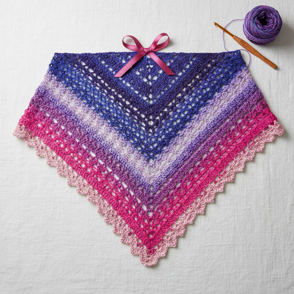 Knitsilk 3 Ply 100% Mulberry Silk Lace Weight Yarn –Pink and Majenta(50g / 260 Yards)