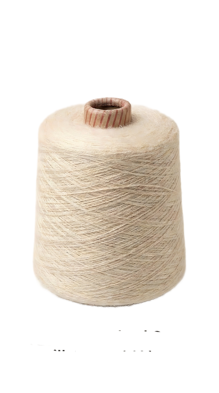 KnitSilk Tussah Wild Silk Yarn – Combed 20/2 Nm | 500 g Cone | Approx. 5,000 Yards | Natural & Dyeable