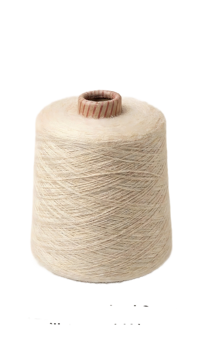 KnitSilk Tussah Wild Silk Yarn – Combed 20/2 Nm | 500 g Cone | Approx. 5,000 Yards | Natural & Dyeable
