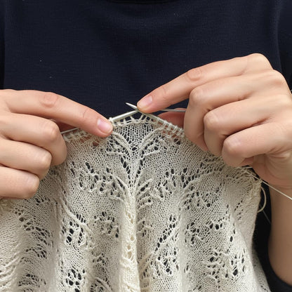 KnitSilk Premium Anamika Combed Lace Weight Silk Undyed 500 Yards, 100 Gram per Skein | Dyeable Silk Handmade Yarn for Knitting, Crocheting, Weaving, Spinning | Pack of 2