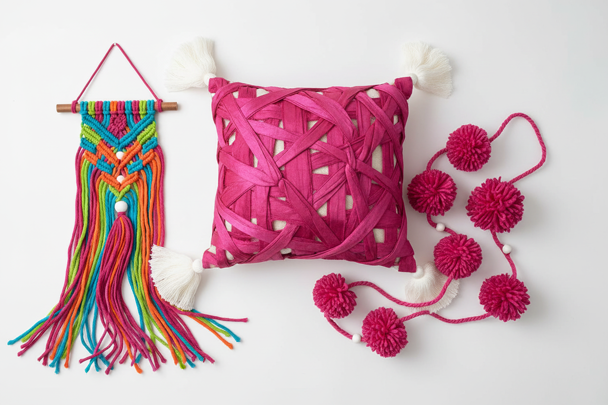 Knitsilk Recycled Sari Silk Ribbon Yarn — Super Bulky Pink (50g / 30 yd)