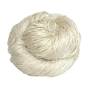 Knitsilk 3 Ply 100% Mulberry Silk Lace Weight Yarn – Sacred White (50g / 260 Yards)