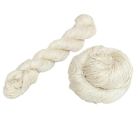 Knitsilk 3 Ply 100% Mulberry Silk Lace Weight Yarn – Sacred White (50g / 260 Yards)