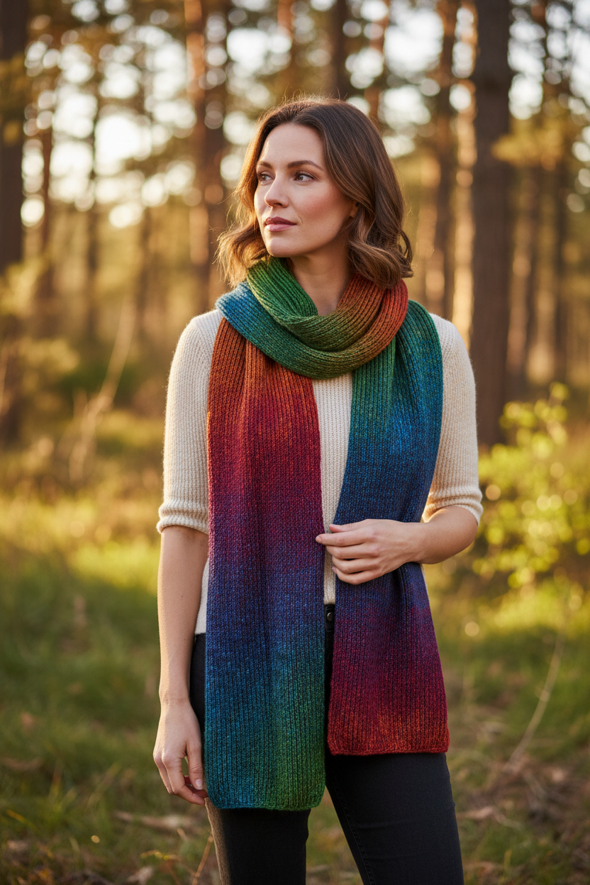 Knitsilk Silk Roving Worsted Yarn 100% Recycled & Hand-Dyed |100 gm,225 Yards | Milan