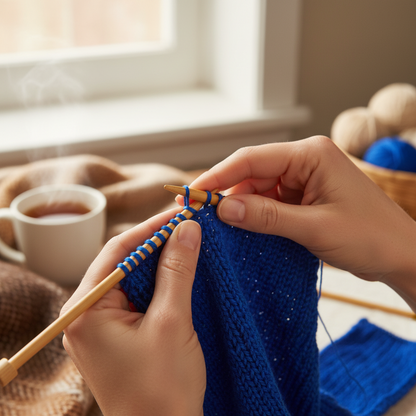 Knitsilk 3 Ply 100% Mulberry Silk Lace Weight Yarn – Royal Blue(50g / 260 Yards)